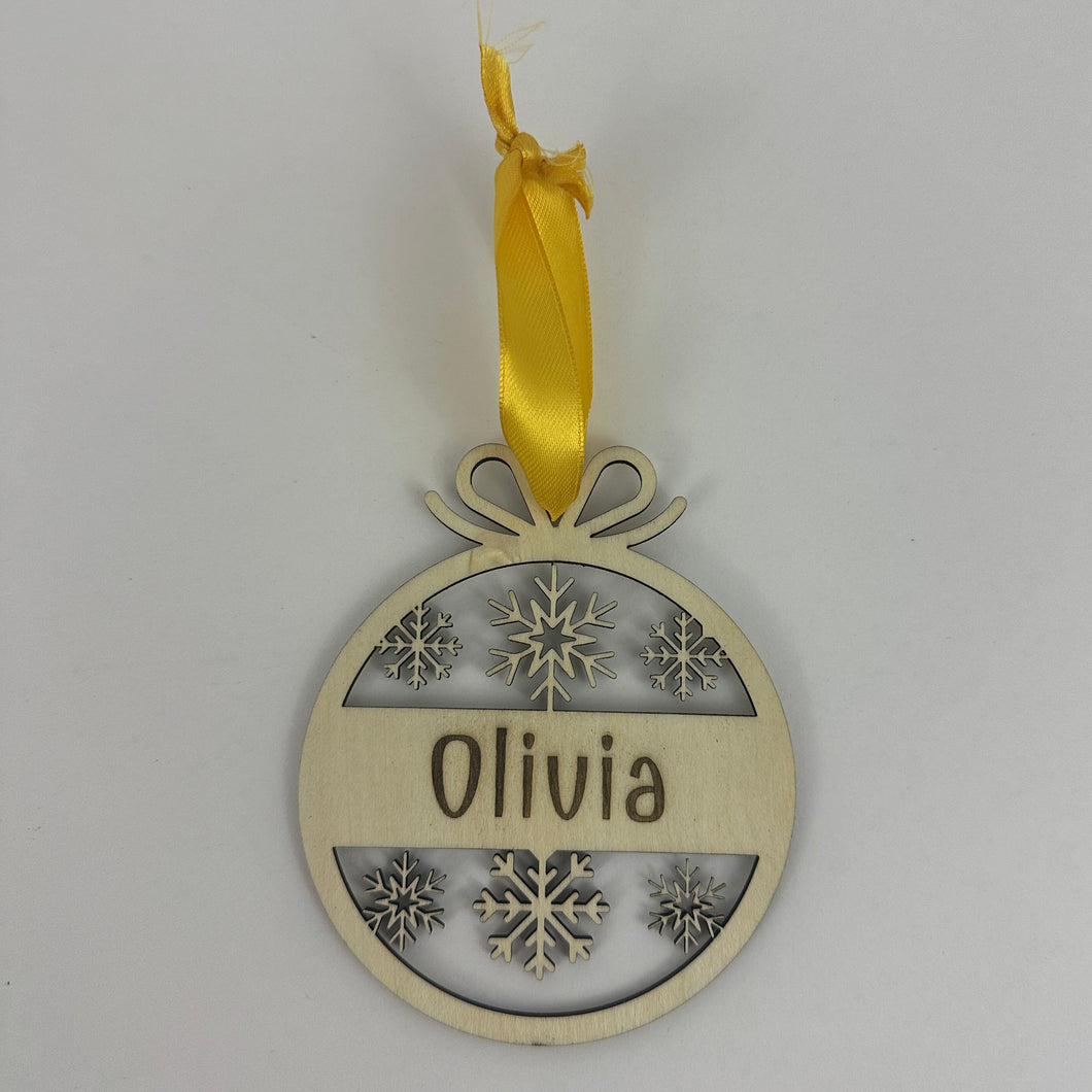 Personalized Snowflake Ornament