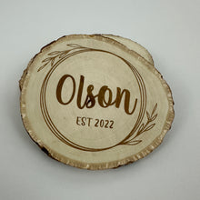 Load image into Gallery viewer, Personalized Raw Edge Coaster Set (Set of 4)
